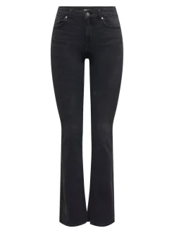New ONLBLUSH Mellemhøj talje Flared fit Jeans Dame Jeans|Jeans