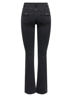 New ONLBLUSH Mellemhøj talje Flared fit Jeans Dame Jeans|Jeans