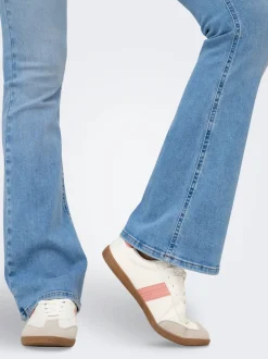 Discount ONLBLUSH Mellemhøj talje Flared fit Jeans Dame Jeans|Jeans