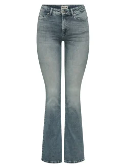 Online ONLBLUSH Mellemhøj talje Flared fit Jeans Dame Jeans|Jeans