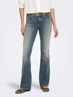 Online ONLBLUSH Mellemhøj talje Flared fit Jeans Dame Jeans|Jeans