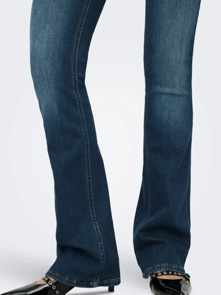 ONLBLUSH Mellemhøj talje Flared fit Jeans Dame Jeans|Jeans