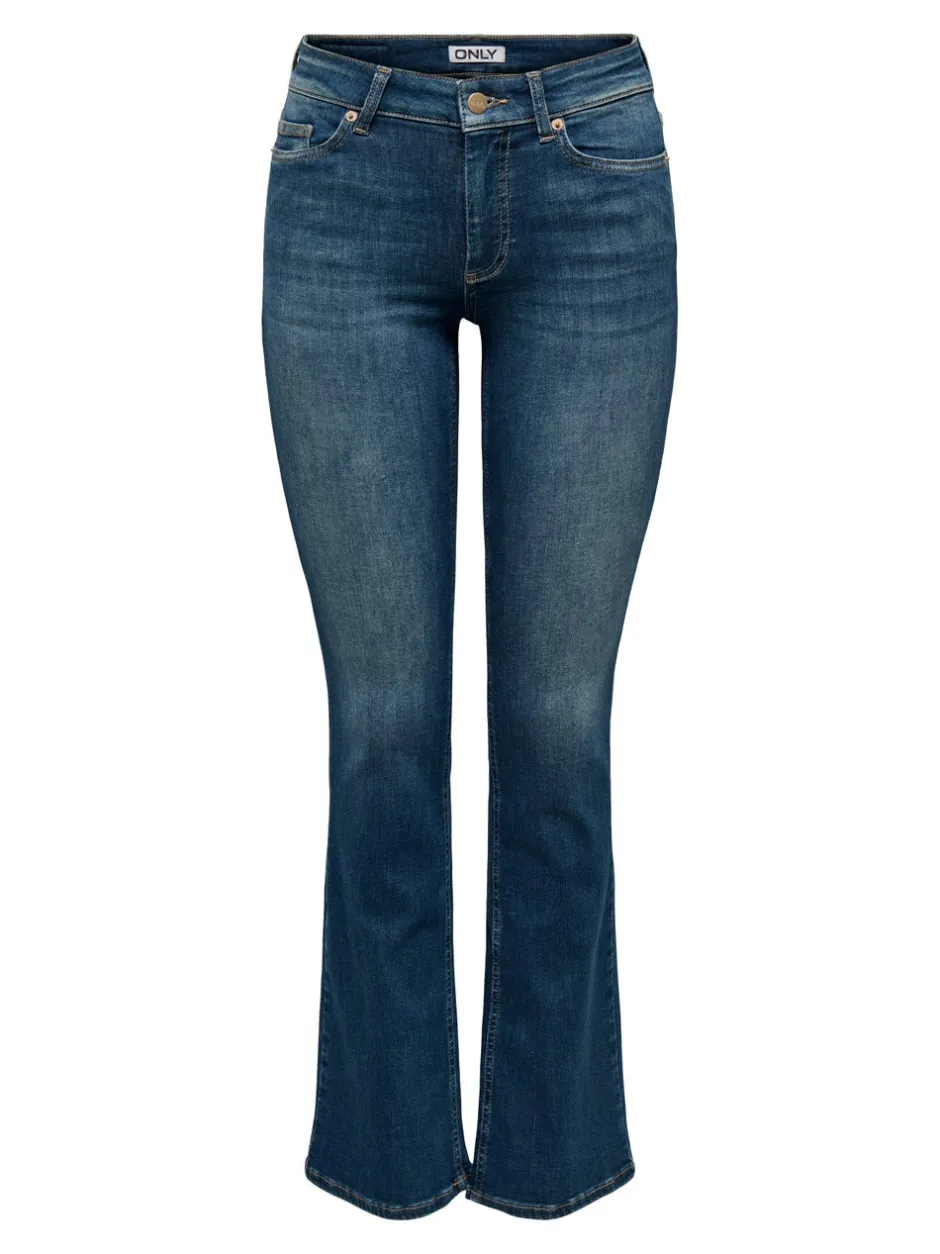 ONLBLUSH Mellemhøj talje Flared fit Jeans Dame Jeans|Jeans