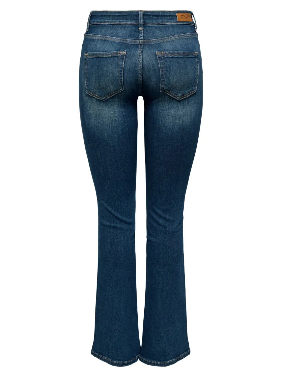 ONLBLUSH Mellemhøj talje Flared fit Jeans Dame Jeans|Jeans