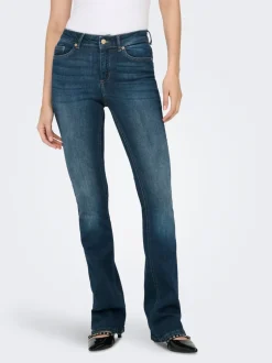 ONLBLUSH Mellemhøj talje Flared fit Jeans Dame Jeans|Jeans