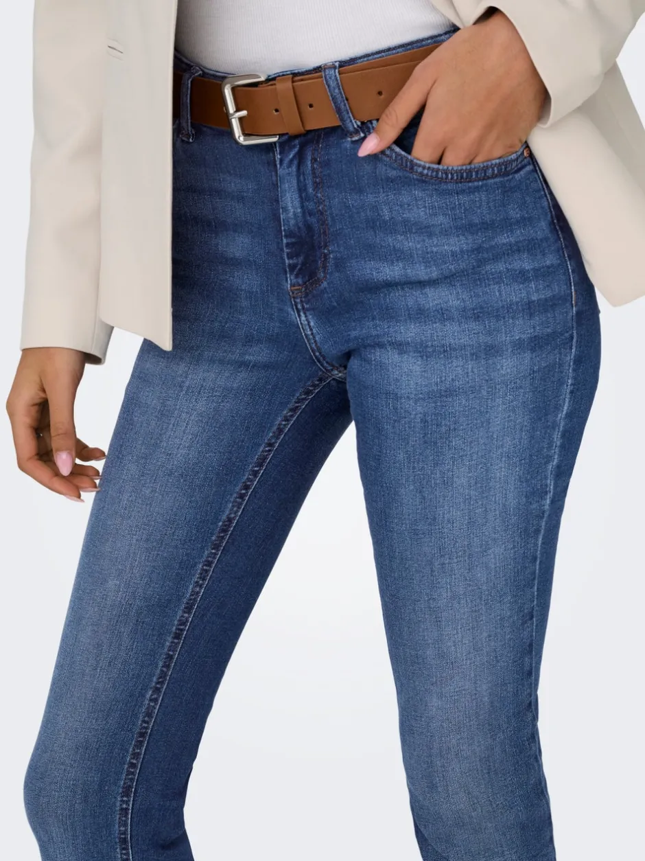 Best ONLBLUSH Mellemhøj talje Flared fit Jeans Dame Jeans|Jeans