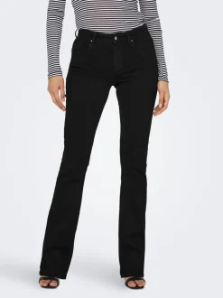Best ONLBLUSH Mellemhøj talje Flared fit Jeans Dame Jeans|Jeans