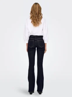 Discount ONLBLUSH Mellemhøj talje Flared fit Jeans Dame Jeans|Jeans