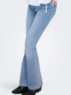 Best ONLBLUSH Mellemhøj talje Flared fit Jeans Dame Jeans|Jeans