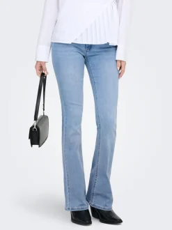 Best ONLBLUSH Mellemhøj talje Flared fit Jeans Dame Jeans|Jeans