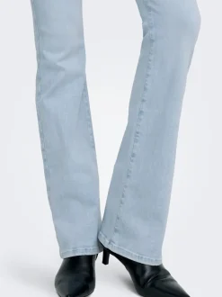 Outlet ONLBLUSH Mellemhøj talje Flared fit Jeans Dame Jeans|Jeans
