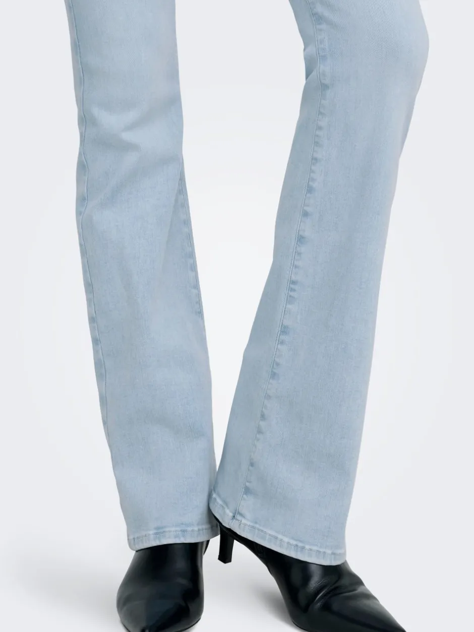 Outlet ONLBLUSH Mellemhøj talje Flared fit Jeans Dame Jeans|Jeans