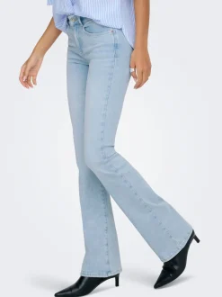 Outlet ONLBLUSH Mellemhøj talje Flared fit Jeans Dame Jeans|Jeans