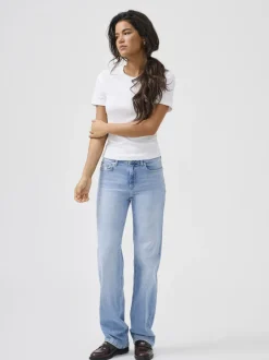 Best ONLBLUSH Mellemhøj talje Straight fit Jeans Dame Jeans|Jeans
