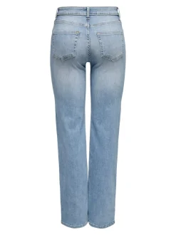 Best ONLBLUSH Mellemhøj talje Straight fit Jeans Dame Jeans|Jeans
