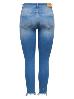 New ONLBLUSH Mellemhøj talje Skinny fit Ankellængde Jeans Dame Jeans|Jeans