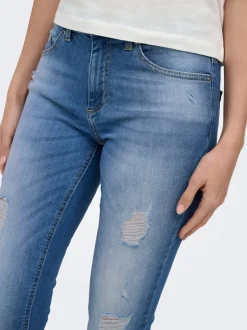 New ONLBLUSH Mellemhøj talje Skinny fit Ankellængde Jeans Dame Jeans|Jeans