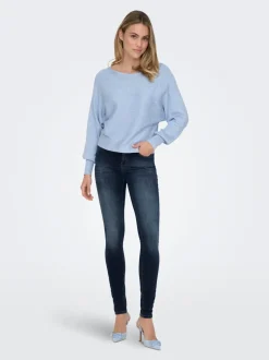 Hot ONLBLUSH Mellemhøj talje Skinny fit Jeans Dame Jeans|Jeans