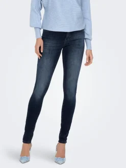 Hot ONLBLUSH Mellemhøj talje Skinny fit Jeans Dame Jeans|Jeans