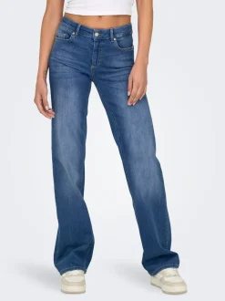 Best ONLBLUSH Mellemhøj talje Straight fit Jeans Dame Jeans|Jeans