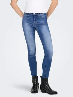 Best ONLBLUSH Mellemhøj talje Skinny fit Ankellængde Jeans Dame Jeans|Jeans