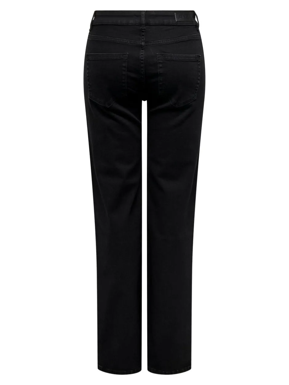 Outlet ONLBLUSH Mellemhøj talje Straight fit Jeans Dame Jeans|Jeans