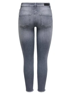 Outlet ONLBLUSH Mellemhøj talje Skinny fit Ankellængde Jeans Dame Jeans|Jeans