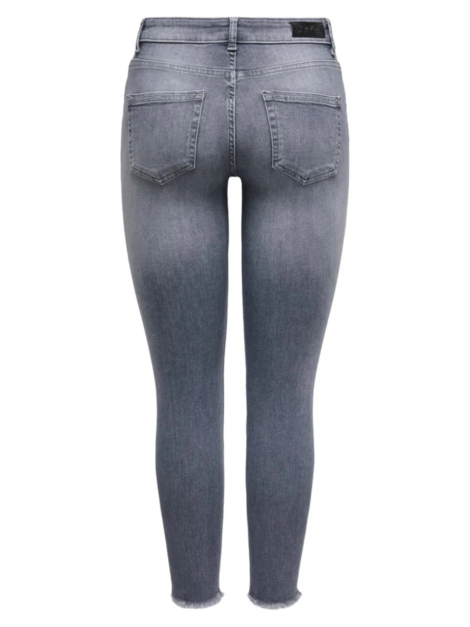 Outlet ONLBLUSH Mellemhøj talje Skinny fit Ankellængde Jeans Dame Jeans|Jeans