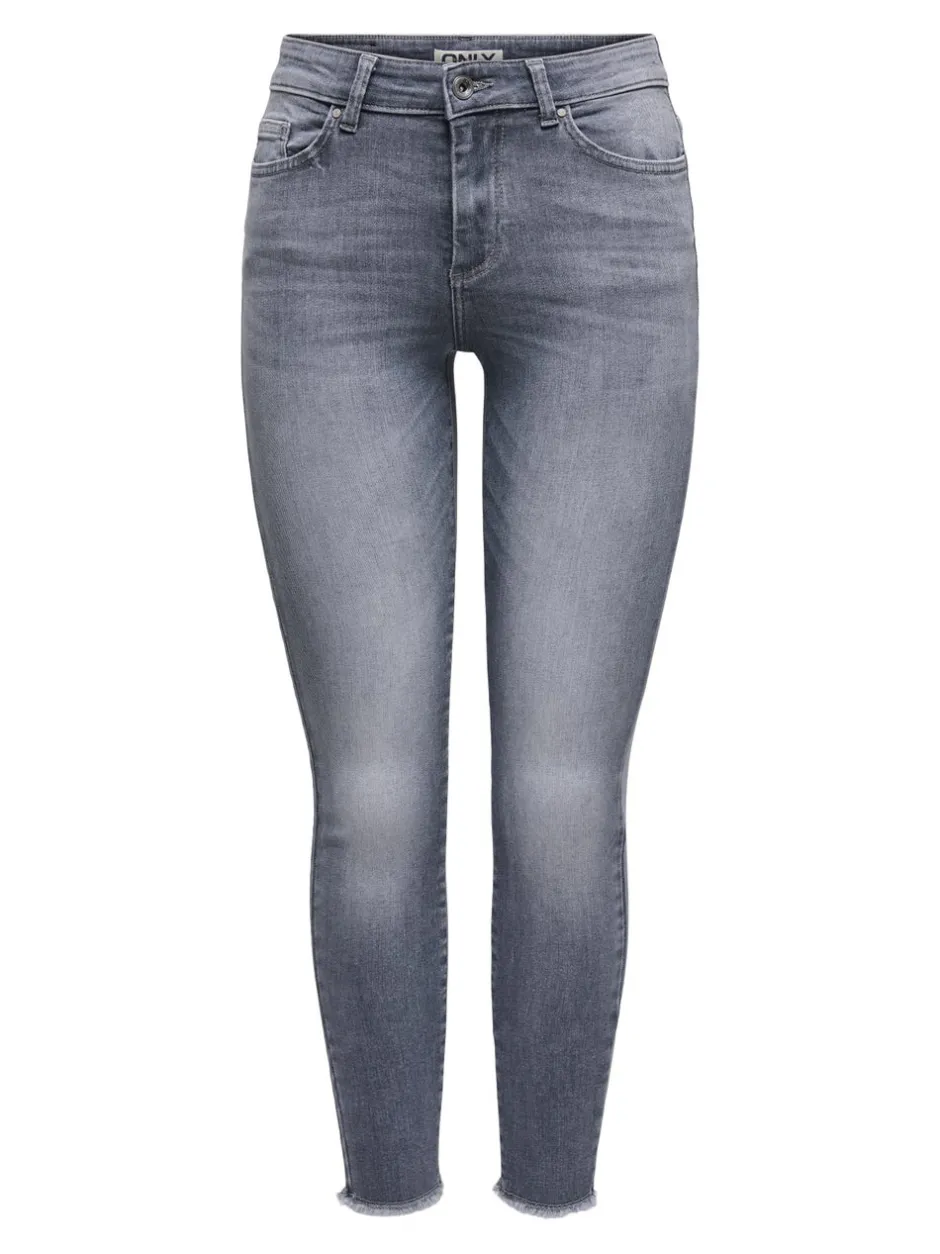 Outlet ONLBLUSH Mellemhøj talje Skinny fit Ankellængde Jeans Dame Jeans|Jeans