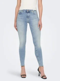 Hot ONLBLUSH Mellemhøj talje Skinny fit Ankellængde Jeans Dame Jeans|Jeans