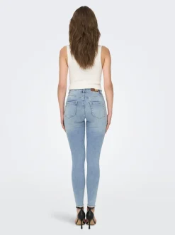 Hot ONLBLUSH Mellemhøj talje Skinny fit Ankellængde Jeans Dame Jeans|Jeans