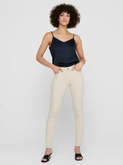 Outlet ONLBLUSH Mellemhøj talje Skinny fit Ankellængde Jeans Dame Jeans|Jeans