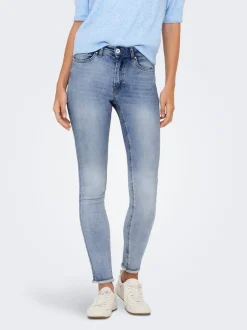 New ONLBLUSH Mellemhøj talje Skinny fit Ankellængde Jeans Dame Jeans|Jeans