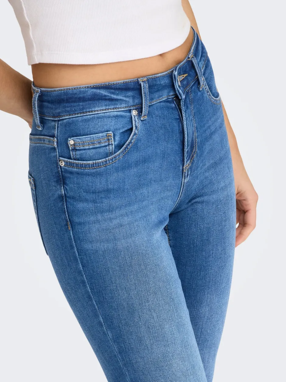 Hot ONLBLUSH Mellemhøj talje Skinny fit Ankellængde Jeans Dame Jeans|Jeans