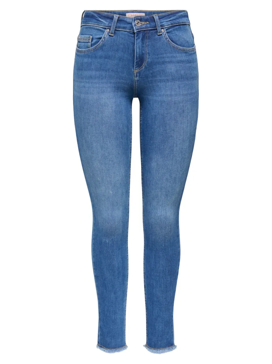 Hot ONLBLUSH Mellemhøj talje Skinny fit Ankellængde Jeans Dame Jeans|Jeans