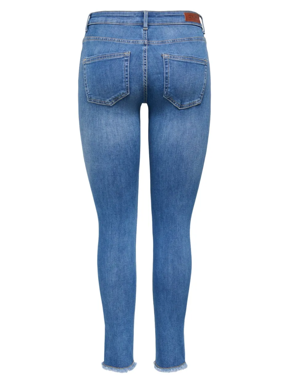 Hot ONLBLUSH Mellemhøj talje Skinny fit Ankellængde Jeans Dame Jeans|Jeans