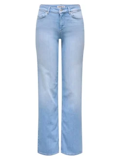 Online ONLBLUSH Mellemhøj talje Straight fit Jeans Dame Jeans|Jeans