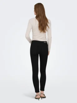 Outlet ONLBLUSH Mellemhøj talje Skinny fit Ankellængde Jeans Dame Jeans|Jeans
