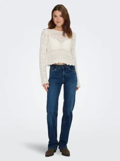 Hot ONLBLUSH Mellemhøj talje Straight fit Jeans Dame Jeans|Jeans