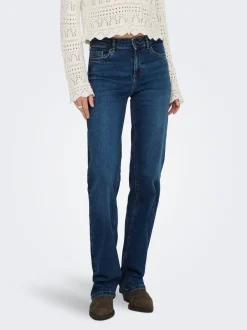 Hot ONLBLUSH Mellemhøj talje Straight fit Jeans Dame Jeans|Jeans