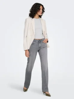 Online ONLBLUSH Mellemhøj talje Straight fit Jeans Dame Jeans|Jeans