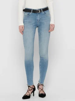 Hot ONLBLUSH Mid rise Skinny fit Ankellængde Jeans Dame Jeans|Jeans
