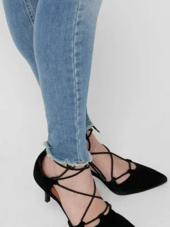 Hot ONLBLUSH Mid rise Skinny fit Ankellængde Jeans Dame Jeans|Jeans
