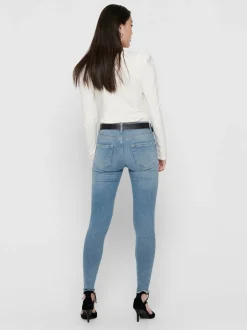 Hot ONLBLUSH Mid rise Skinny fit Ankellængde Jeans Dame Jeans|Jeans
