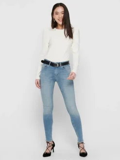Hot ONLBLUSH Mid rise Skinny fit Ankellængde Jeans Dame Jeans|Jeans