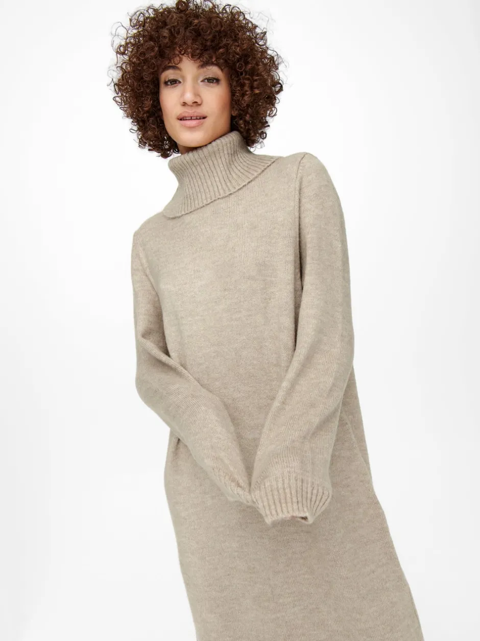 Outlet ONLBRANDIE Lang kjole Dame Strik & Cardigans|Kjoler