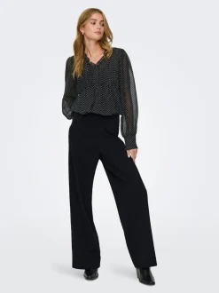 Outlet ONLBREMEN-YO Wide leg fit Bukser i wide fit Dame Bukser