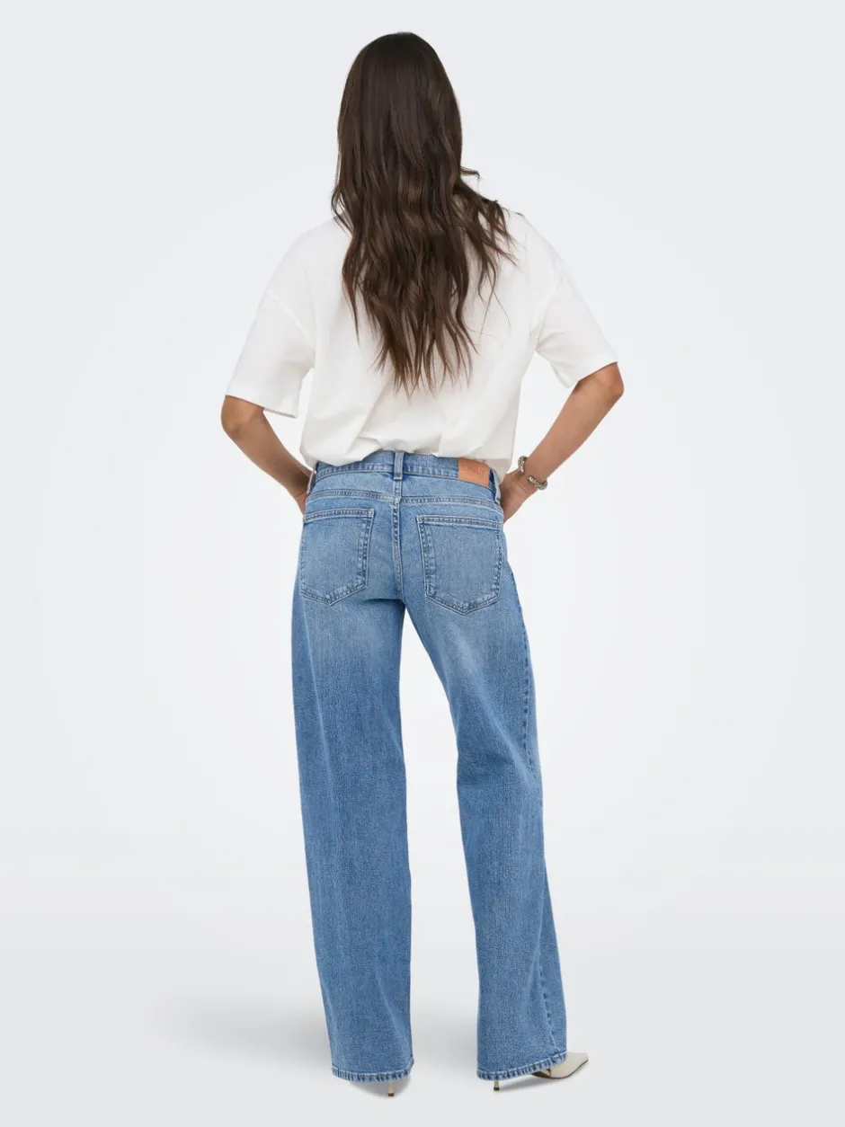 Online ONLBRENDA Lav talje Wide leg fit Jeans Dame Jeans|Jeans
