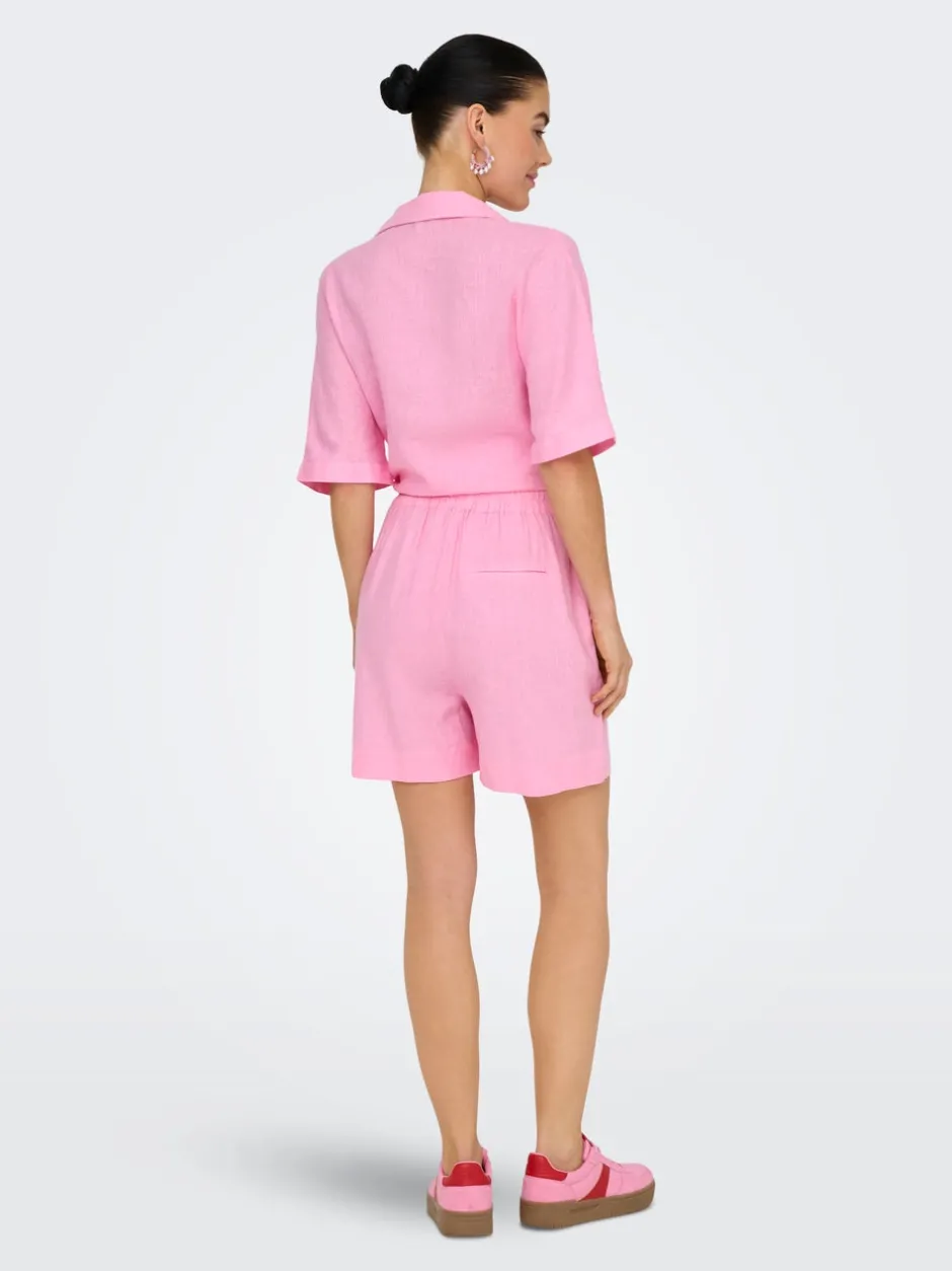 Online ONLBRUXELLES Regular fit Hør Shorts Dame Shorts