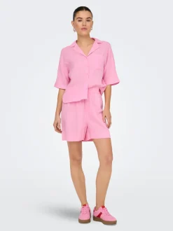Online ONLBRUXELLES Regular fit Hør Shorts Dame Shorts